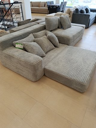 Sofá Cama Modular Sebas 284cm Gris