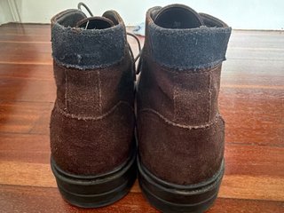 Botines de piel/ante marrones