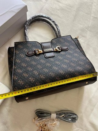 Bolso Tote Guess Negro y Marrón