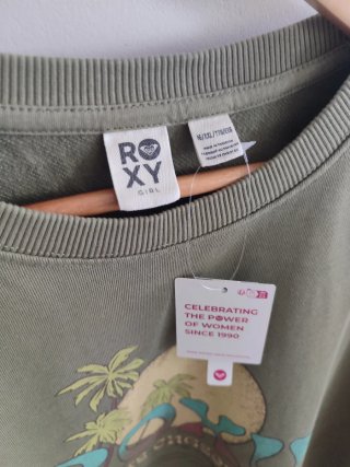 Sudadera Roxy Verde Oliva Estampada
