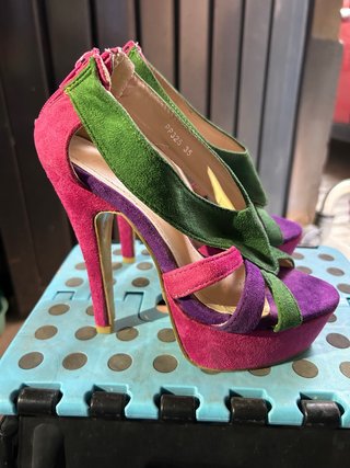 Zapatos de tacón altos multicolor talla 35