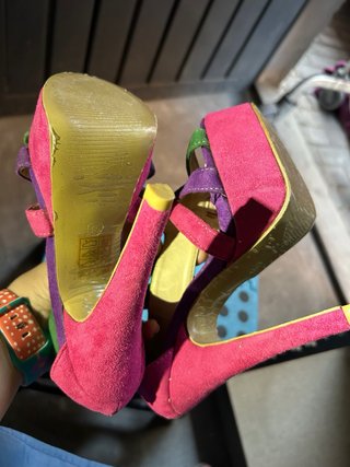 Zapatos de tacón altos multicolor talla 35