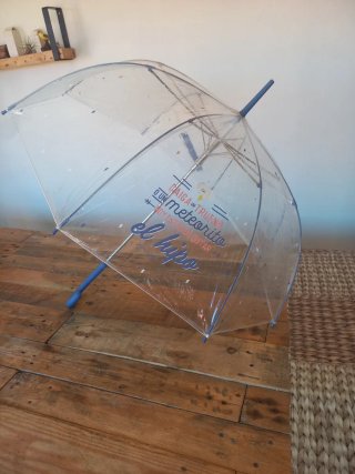 Paraguas Mr. Wonderful Transparente Nuevo