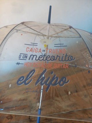Paraguas Mr. Wonderful Transparente Nuevo