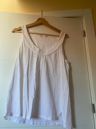 Camisa blanca lentejuelas Talla XXL