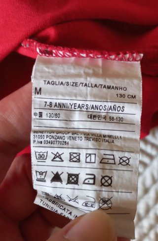 T-shirt Benetton Criança Vermelha Tamanho M