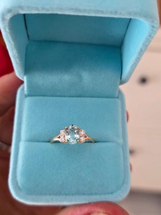 Anillo de compromiso de 14 quilates oro amarillo