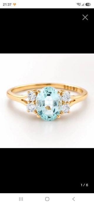 Anillo de compromiso de 14 quilates oro amarillo