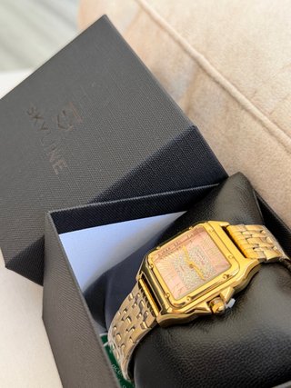 Reloj SKYLINE Dorado y Rosa