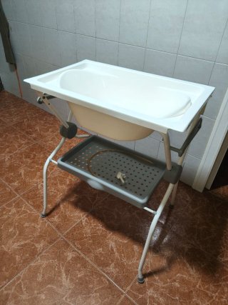 Bañera bebé plegable con soporte