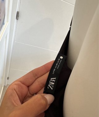 Top lencero Zara negro encaje