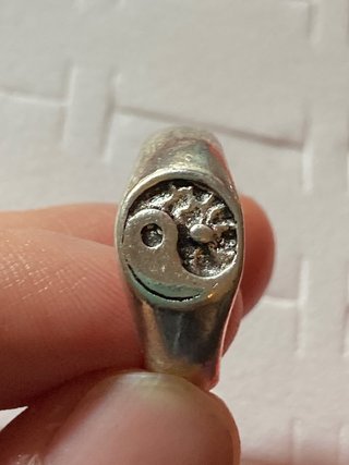 Anillo Yin Yang Sol Plata