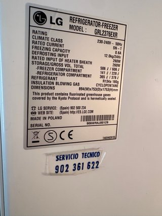 Frigorífico Americano LG