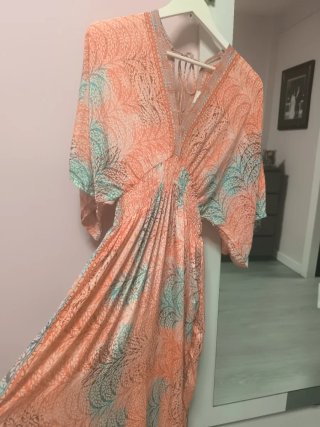 Vestido largo verano estampado