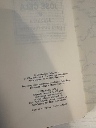 Mazurca para dos muertos – Camilo José Cela | 1993