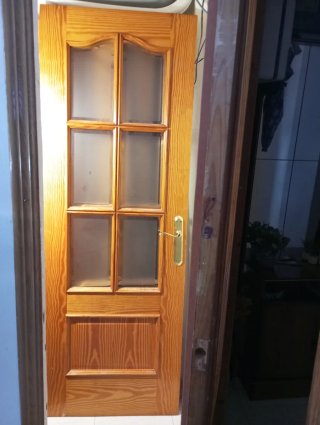 Puerta madera interior roble marrón