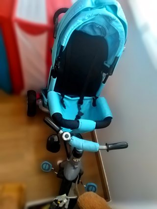Triciclo Evolutivo 4 en 1 – Azul y Negro