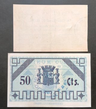2 Billetes Locales Castellón Facsímil
