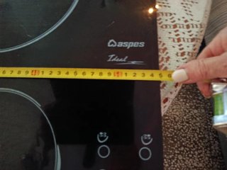 Placa vitrocerámica Aspes Ideal,es solo el cristal