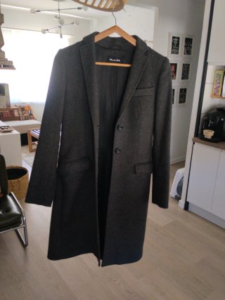 Abrigo paño Massimo Dutti Gris