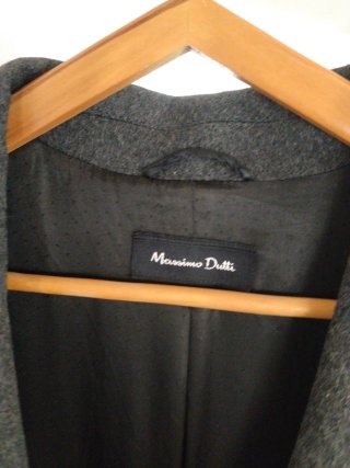Abrigo paño Massimo Dutti Gris