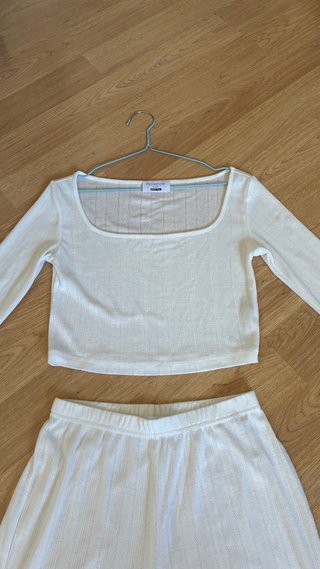 Pijama Florence top y pantalón blanco talla 36