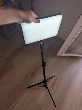 Foco LED Panel Luz Studio con Pie