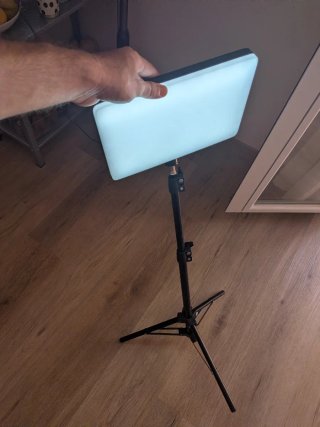 Foco LED Panel Luz Studio con Pie