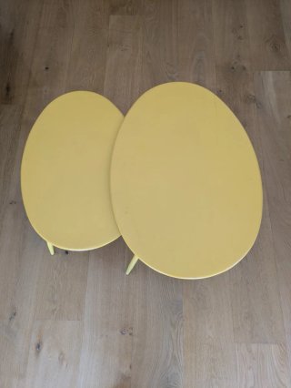 Tavoli nido gialli in metallo Maisons du Monde