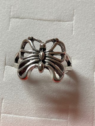 Anillo mariposa plata 18mm