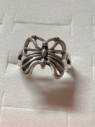 Anillo mariposa plata 18mm