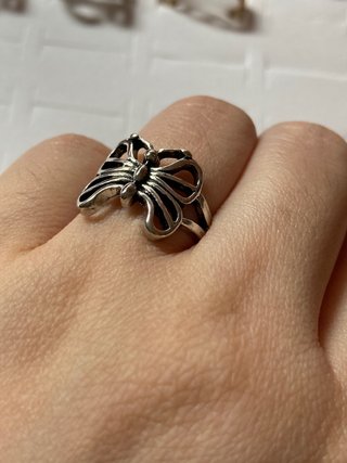 Anillo mariposa plata 18mm