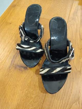 Sandali donna pelo zebra taglia 37