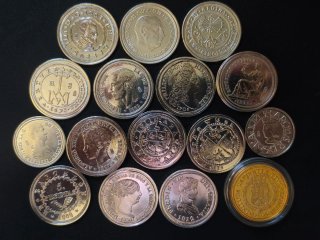 Monedas conmemorativas plata/oro Real a la Peseta