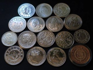 Monedas conmemorativas plata/oro Real a la Peseta