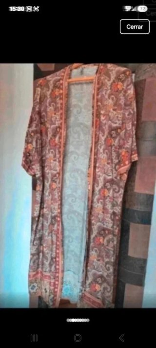 Kimono estampado multicolor talla única