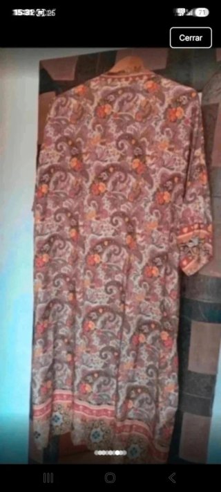 Kimono estampado multicolor talla única