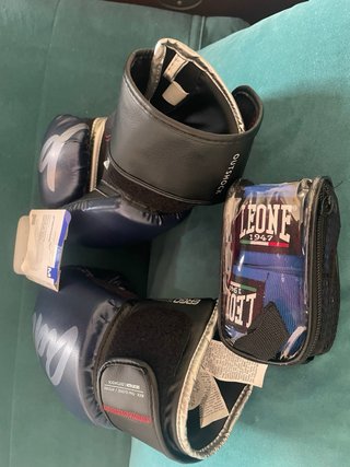 Kit Boxeo: Guantes, Vendas y Bucal Leone