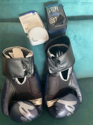 Kit Boxeo: Guantes, Vendas y Bucal Leone