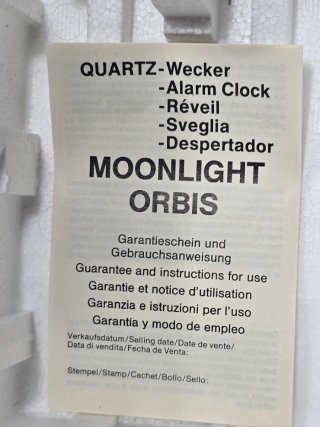 Sveglia Vintage Disney Paperina Moonlight Orbis