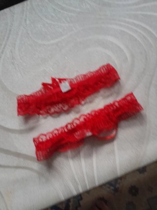 Ligueros Burlesque Encaje Rojo