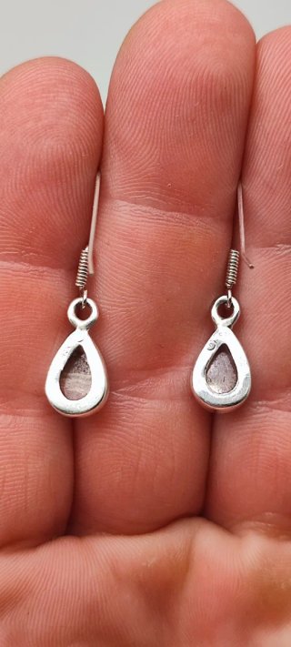Pendientes de Plata y Rodocrosita.