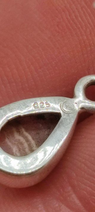 Pendientes de Plata y Rodocrosita.