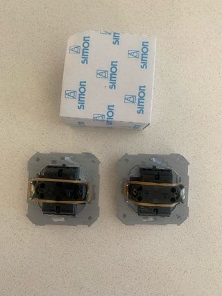 2 Interruptores Dobles Simon 31398