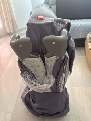 Cuna de viaje plegable con colchón