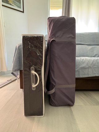 Cuna de viaje plegable con colchón