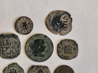 Lote 14 monedas antiguas españolas