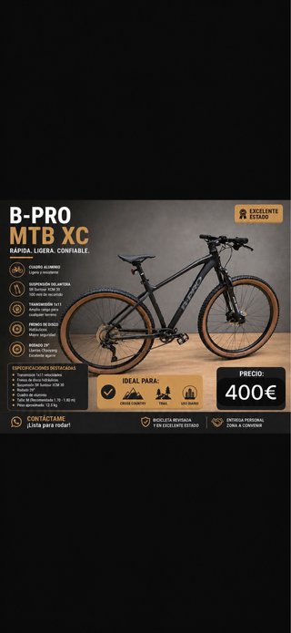 Bicicleta B-Pro MTB XC