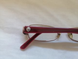 Monturas Gafas Versace Doradas y Rojas