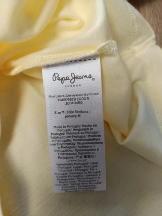 Camiseta Pepe Jeans London Amarilla Talla M